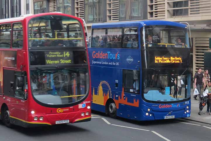 London General Volvo B7TL Wright WVL165 & Golden Tours B9TL MCV 113